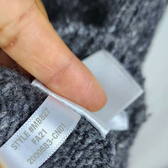 Madewell Charcoal Gray Men's Crewneck Merino Wool & Alpaca Donegal Sweater - Picture 7 of 7